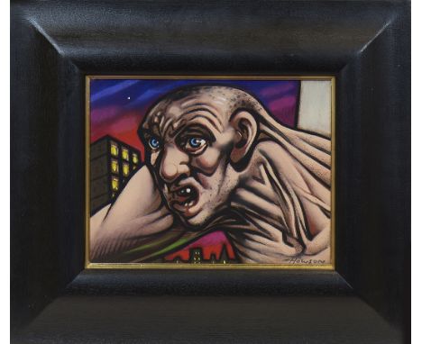* PETER HOWSON OBE,STRONG MANpastel on paper, signed22cm x 28.5cmFramed and under glass