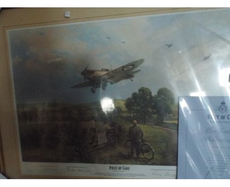 Signed limited edition print of a Spitfire