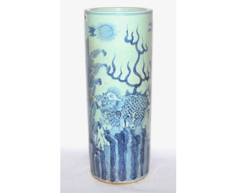 Chinese blue and white china stick stand 