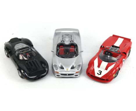 Sixteen 1:18 scale die-cast model Super cars including ; Minichamps 1964 Porsche 904 GTS, Kyosho Lotus Europa, Maisto, Hotwhe