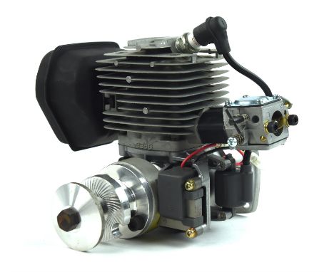 A Titan ZG 62 SL model aircraft engine boxed as new with accessories and instructions.