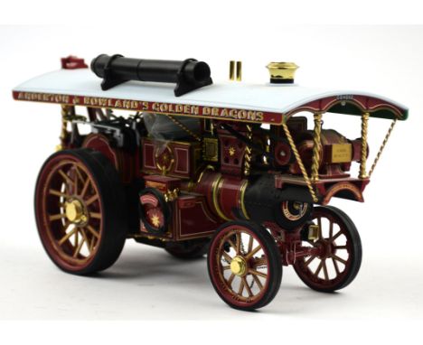 A Midsummer Models, 1:24 scale diecast model Anderton & Rowlands Golden Dragons  Traction Steam Engine, 28.5cm wide, 14.5cm h