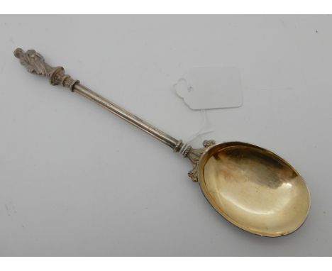 A silver apostle serving spoon, Sheffield 1894, 23cm long, 110gms Condition Report: Available upon request