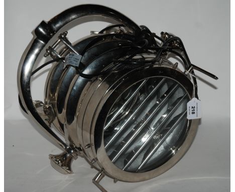 A white-metal lamp modelled as a signal lamp, 26cm diameter Condition Report: Available upon request