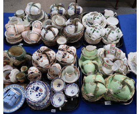 A quantity of assorted teawares including Imperial, Roslyn, Colclough, Noritake etc Condition Report: Available upon request