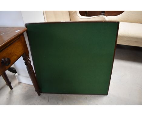 A traditional folding card table, approx. 76 x 76cm