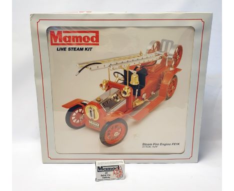 Mamod steam fire engine FE1K boxed with Mamod Steam fuel