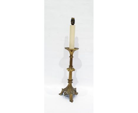 Brass lamp&nbsp;in the Gothic taste