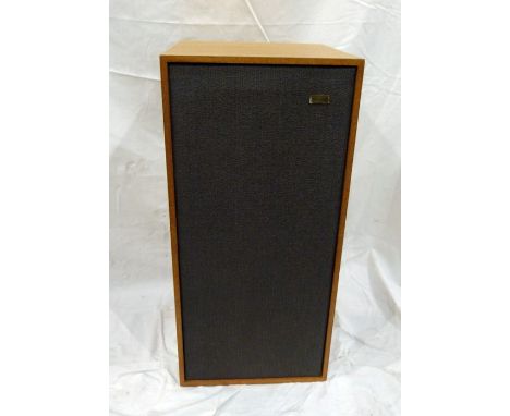 Pair of Spendor Audio System speakers, serial number 1802 and 1883, in stained wood cases&nbsp; Condition ReportThe label on 
