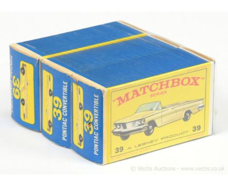 Ex-shop stock Matchbox Regular Wheels 3 x 39b Pontiac Bonneville Convertible (this is half of a Fred Bronner Corporation shri