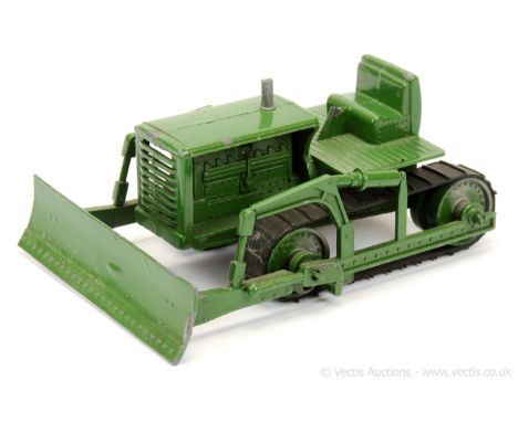 Matchbox Early Moko Lesney Toys large scale Caterpillar Bulldozer - early issue model with blade operating handle &amp; hollo