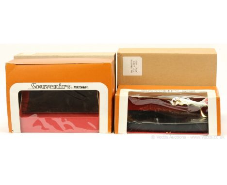 A pair of Matchbox Gift Ware "Souvenir's by Matchbox" items; (1) 016 British Airways Boeing 747 Jumbo Jet on ceramic ashtray 