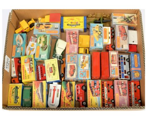 Matchbox Superfast group of 1970's &amp; early 1980's issue models.  Including 4 x 17b Daimler Fleetline Londoner Bus (1) "Be