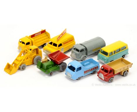 Matchbox Regular Wheels group of late 1950's &amp; early 1960's issue Construction &amp; Commercial vehicles. (1) 2b Muir Hil