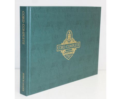 First Edition (2009) Cord Complete 'The Story of the Model 810 and 812' by Josh B. Malks, with protective hard slipcase in or