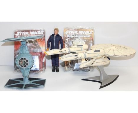 Vintage Star Wars, Star Trek and Action Man toys