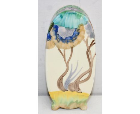 Clarice Cliff Art Deco period sugar sifter, Bon Jour shape and Viscaria pattern, Wilkinson mark to base, 13cm tall