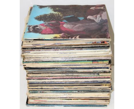 Qty of assorted vintage vinyl records, mainly LPs to include Ray Charles, Charlie Parker, The Who, King Crimson, BB King, Mil