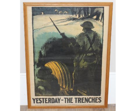 Gerald Spencer Pryse (1882–1956) for the Labour Party - Yesterday The Trenches poster, published by The Labour Party & printe