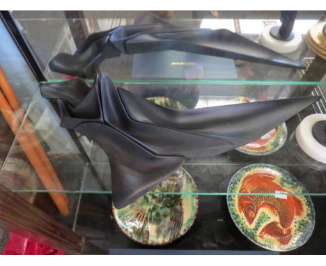 An Alessi five piece ceramic sculpture 