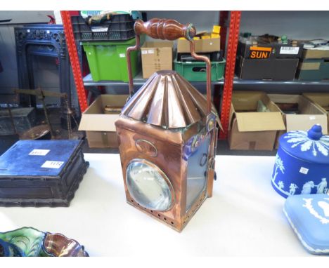 A copper lantern 