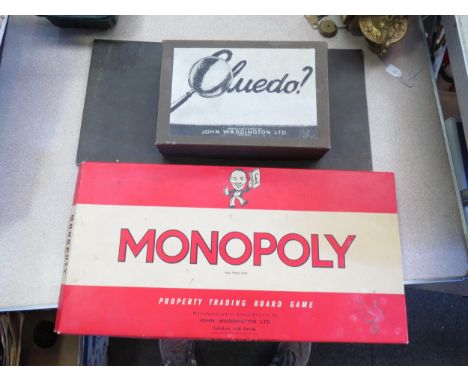 A vintage Cluedo and Monopoly set 
