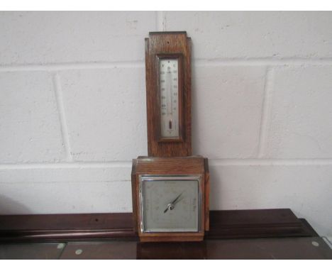 An oak barometer 