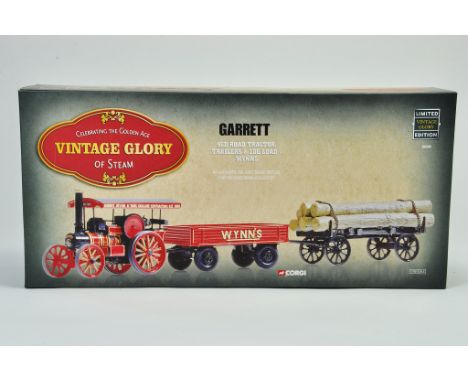 Corgi Model Truck Vintage Glory issue comprising 4CD Road Tractor, Trailers &amp; Log Load in the livery of Wynns, appears Ge