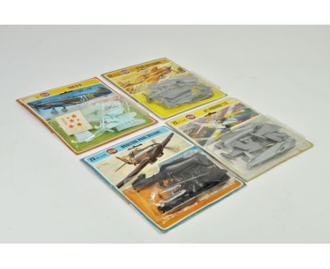 Selection of Airfix Model Kits comprising 1/72 P-40E Kittyhawk, Yak 9-D, Jet Provost T3 plus Boulton Paul Defiant. All appear