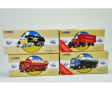 Corgi diecast truck issues comprising 'classics' series - Four boxed issues including trio of tankers including Esso and Shel