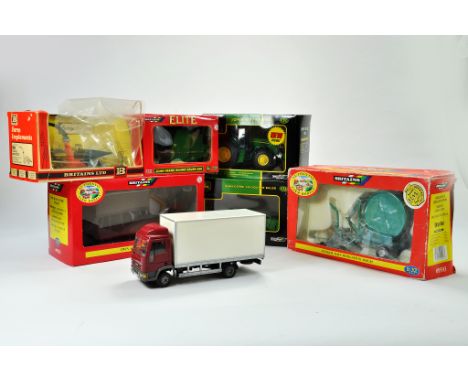 A selection of Britains 1/32 Diecast Model Farm Issues comprising Tractor and Implements, appears Generally Good  to Very Goo