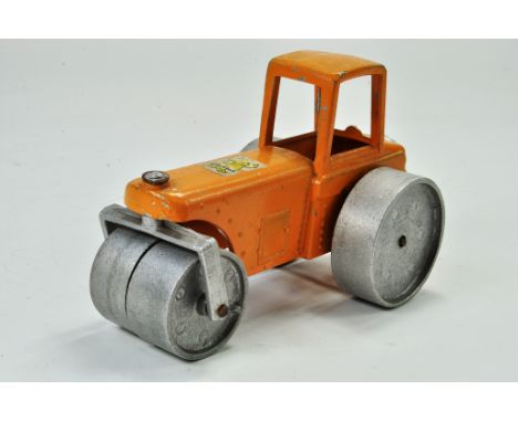 Jumbo large metal vintage road roller in orange. Generally good to very good.