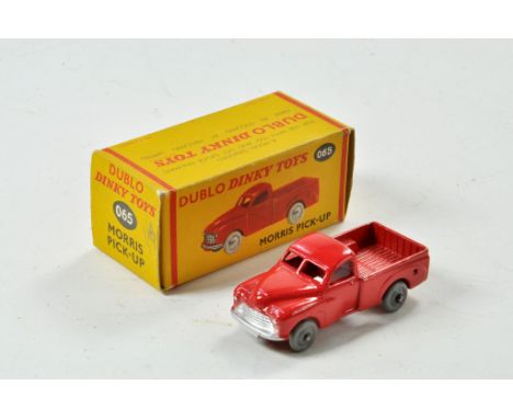 Dinky Dublo No. 065 Morris Pickup in red. Fine example appears excellent in excellent box. 