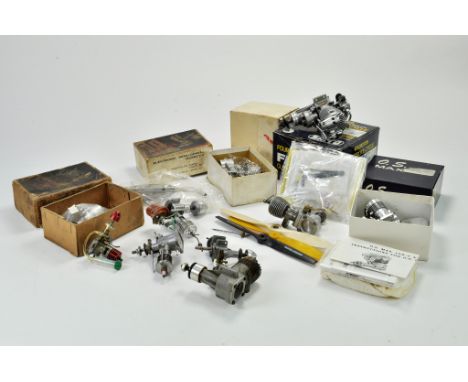 An impressive Group of Model Aircraft Engine parts and Accessories, some unused.