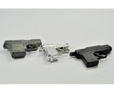 Trio of vintage toy guns. Generally appear to have good mechanisms. 