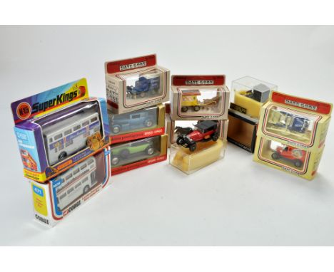 Group of Diecast models comprising of vintage vehicles including Corgi, Lledo, Solido, Matchbox, plus Dugu.  Generally very g