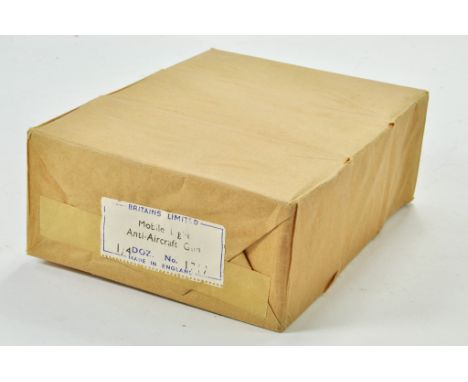Britains Set No. 1717 Mobile Light Anti-Aircraft Gun, comprising 3 x boxed models contained in Factory Sealed Brown Paper Bri