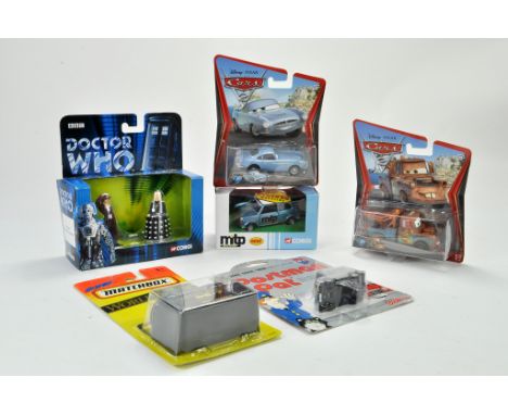 Group of TV-Related issues comprising Doctor Who &amp; Davros, Mattel Disney Pixar Cars, Super Matchbox Aston Martin DB-7, Ra