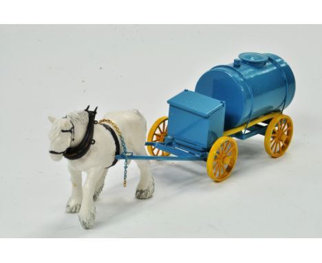 Dad's Tractors 1/32 Model Farm Issue comprising horse drawn water bowser in blue. Excellent and hard to find with plain cardb