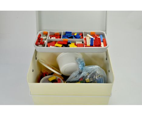 Box of Vintage Lego in box/carrier case. 
