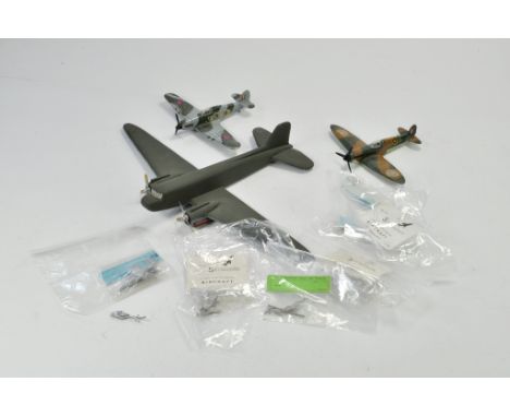 A group of Aircraft, including white metal issues, dinky duo, plus hand-made item. Fair to excellent