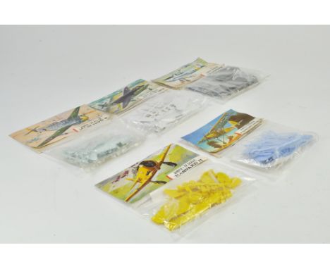 Selection of Airfix 1/72 Model Kits comprising of MeBf 109G-6, Harvard II, Fieseler Storch, Chipmunk plus AW Seahawk. All app