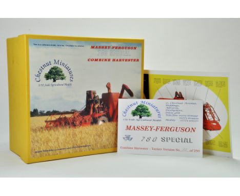 Chestnut Miniatures 1/32 Model Farm Issue comprising Massey Ferguson 780 Special (Tank) Combine Harvester. Hand Built Model i