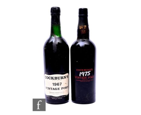 Two bottles of Cockburn's vintage port, 1967 and 1975. (2)