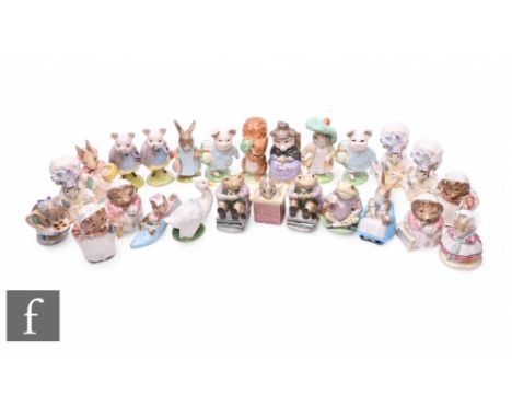 A collection of Royal Albert Beatrix Pottery figures, including Jeremy Fisher, Mr Jackson, damaged, And This Pig Had None, Sq