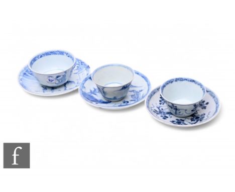 A collection of 19th Century Chinese shipwreck cargo porcelain, to include three teabowls and three saucers, Ca Mau Binh Thua