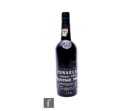 A bottle of Fonseca's 1977 vintage port, 70cl.