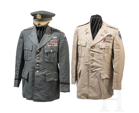 Uniformnachlass von Lieutenant Colonel Eugene K. Bird, Direktor des Gefängnisses Spandau, 1964 - 1972  Schirmmütze für Offizi