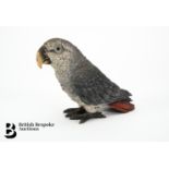 Cold Painted Bronze Parrot