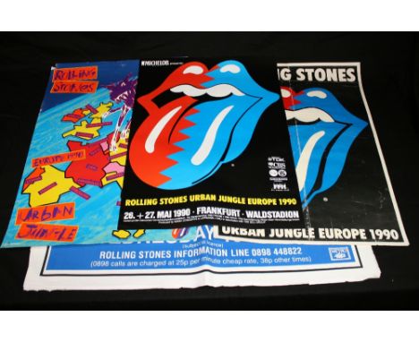 ROLLING STONES - collection of original posters to include a concert poster for 'Newcastle FC, St James Park, Wednesday 18th 